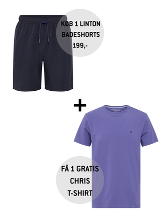 Køb 1 par Linton badebukser og få 1 Chris  t-shirt GRATIS (værdi: 199,-)