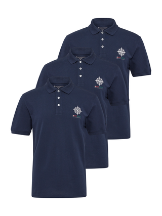 Carlton Polo 3er-Pack Blau