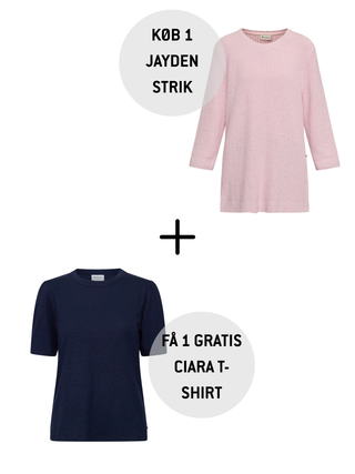Køb 1 Jayden Strik – Få 1 GRATIS T-shirt (værdi 349 kr.)